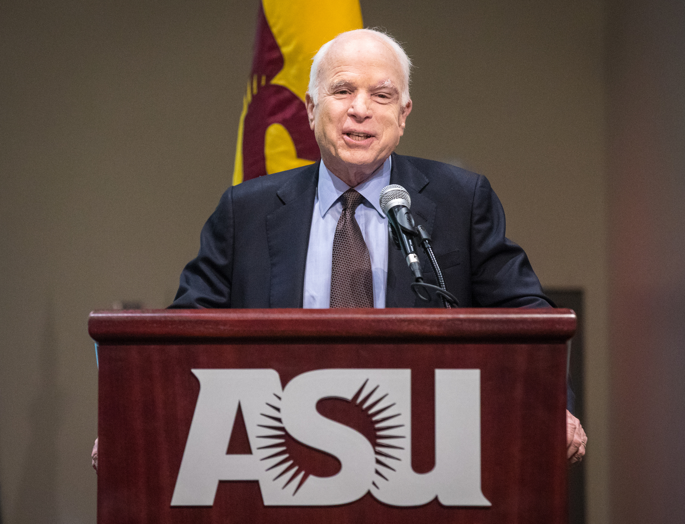 Sen. McCain at ASU Cybersecurity Conference US Senator John McCain