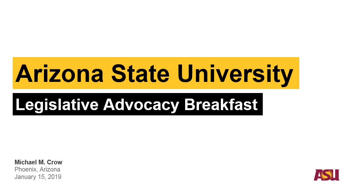Legislative Advocacy Breakfast Legislative Advocacy Breakfast