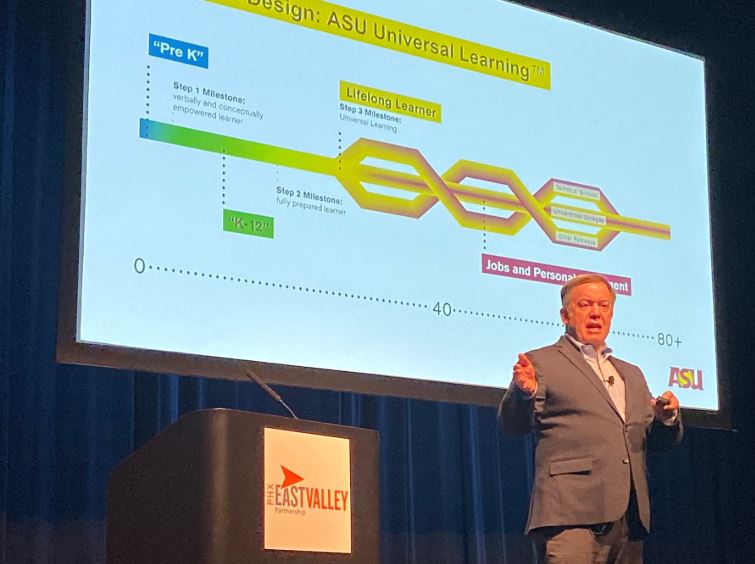 Crow speaks at Phoenix East Valley Thought Leader Forum