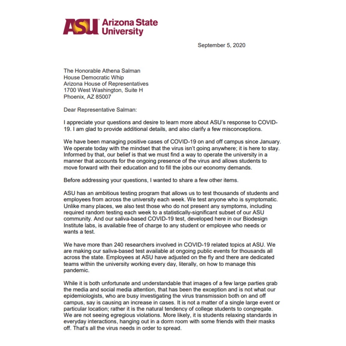 Salman COVID19 Letter