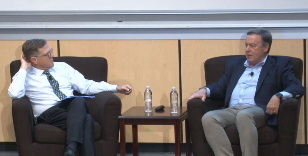 Mitchell Stevens and Michael Crow at Stanford Stanford FLOW Speaker Series