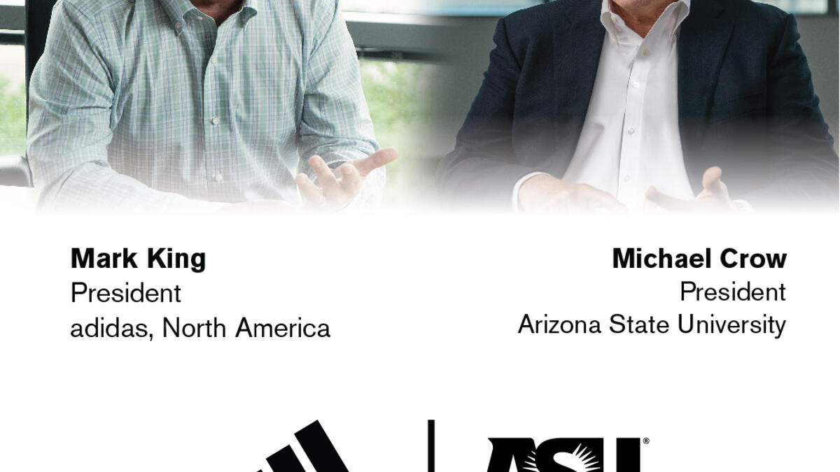 adidas North America CEO Mark King and ASU President Michael Crow