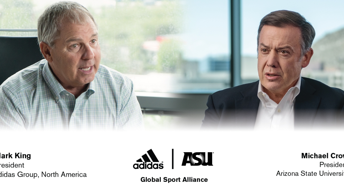 adidas North America CEO Mark King and ASU President Michael Crow
