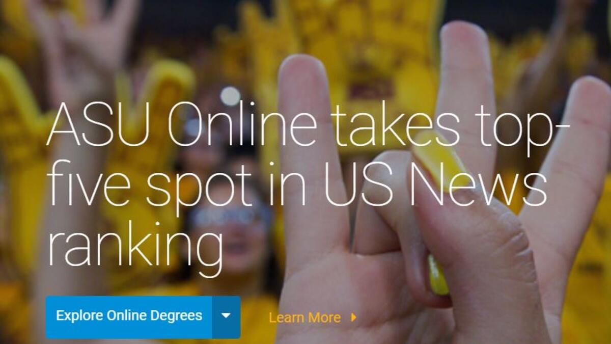 ASU Online top 5 ranking