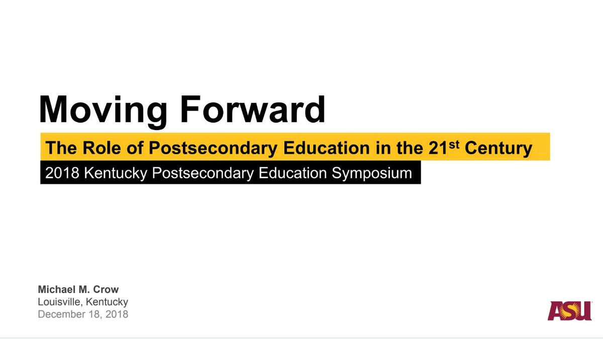 Kentucky Education Symposium Presentation