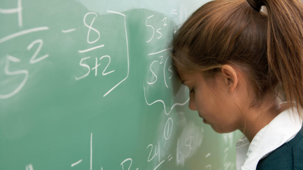 Student struggling with math