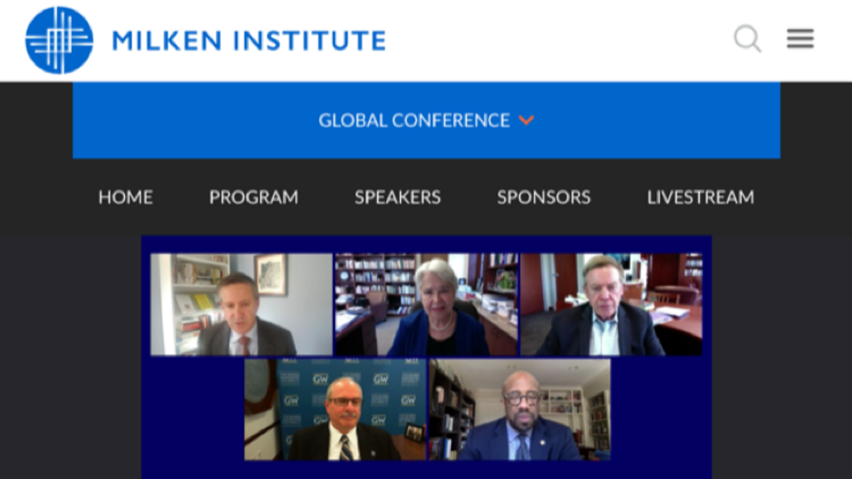 Milken Institute What's Next panel