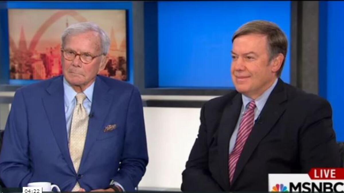 Tom Brokaw and Michael Crow