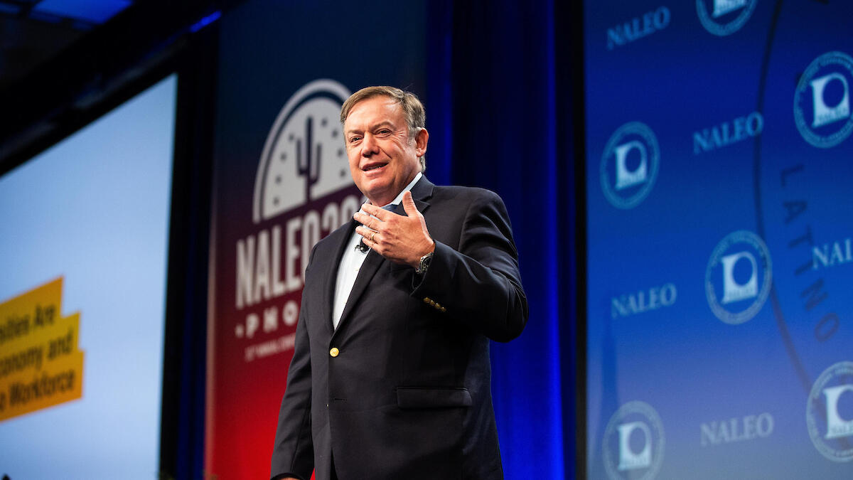 Michael Crow addresses the National Association of Latino Elected Officials
