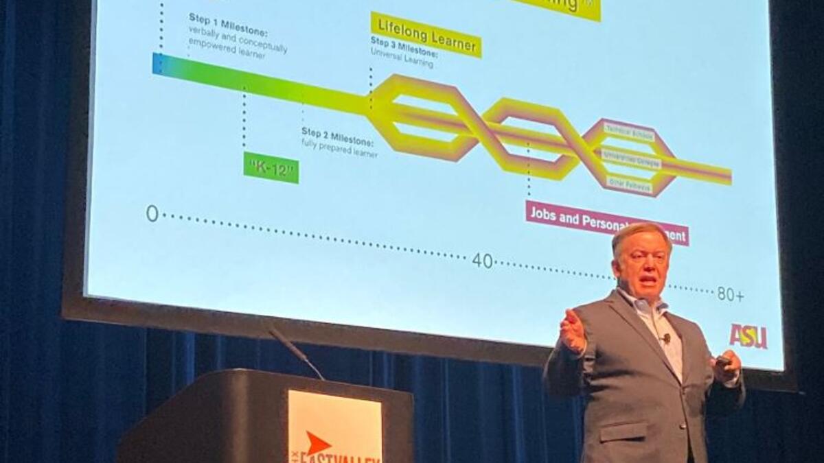 Crow speaks at Phoenix East Valley Thought Leader Forum