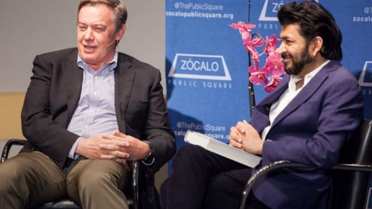 ASU President Michael Crow and author, Siddhartha Mukherjee