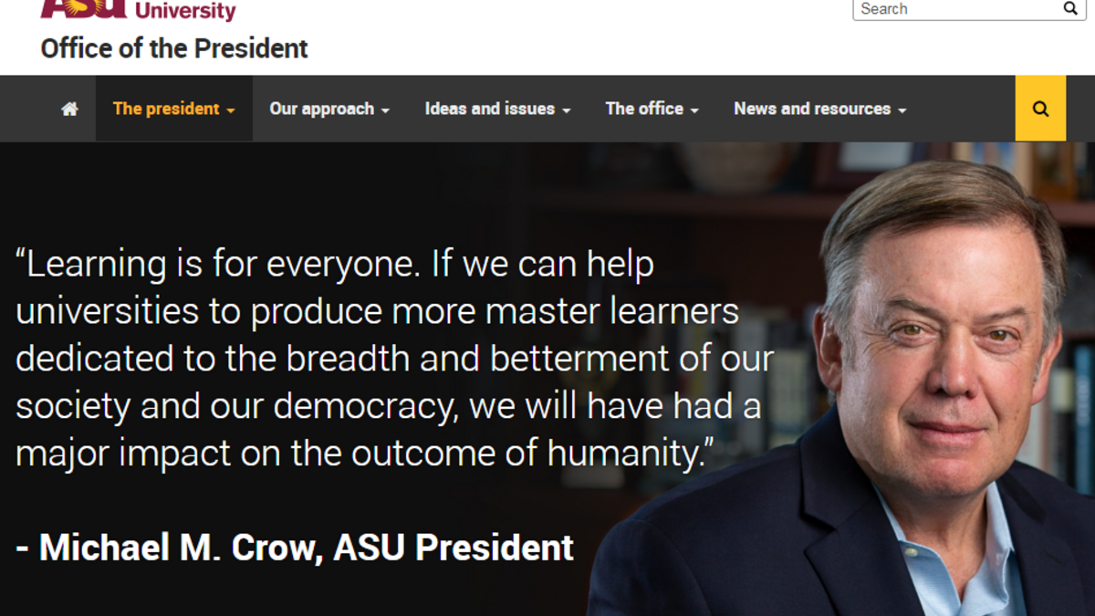New Office of the President Website