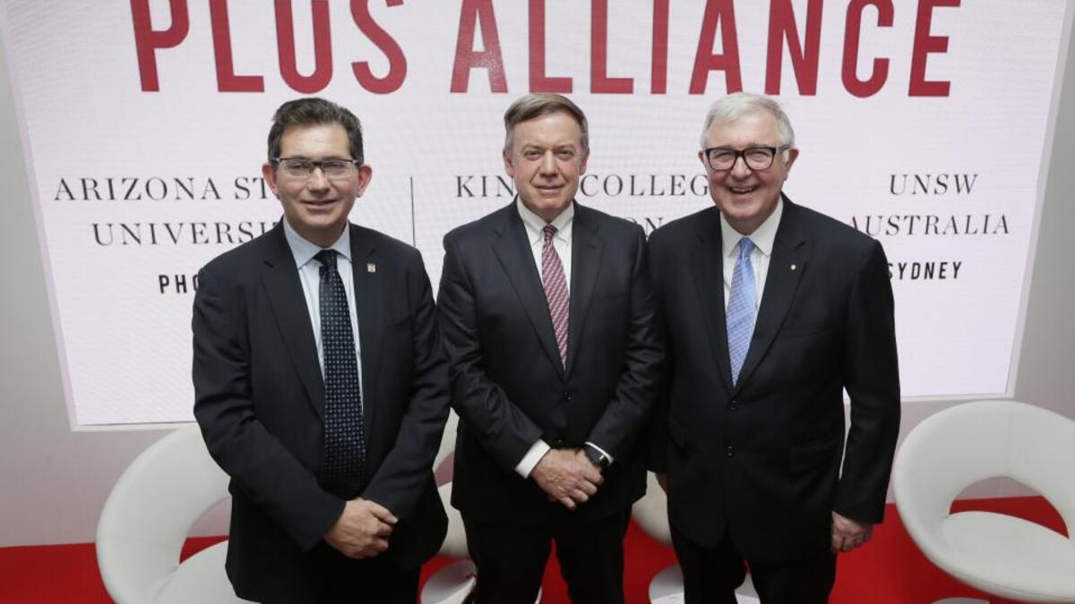 The presidents of the University of New South Wales, Arizona State University and Kings College London