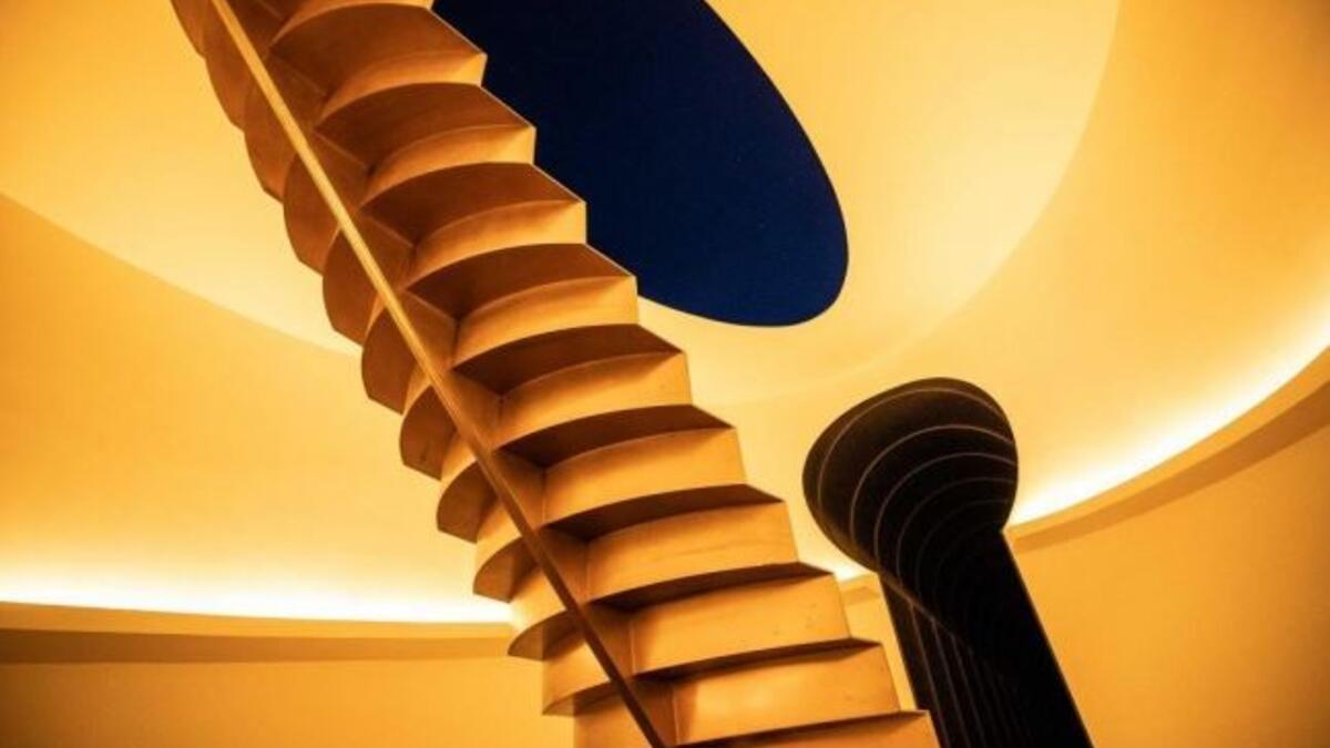 Roden Crater staircase in Arizona 2019