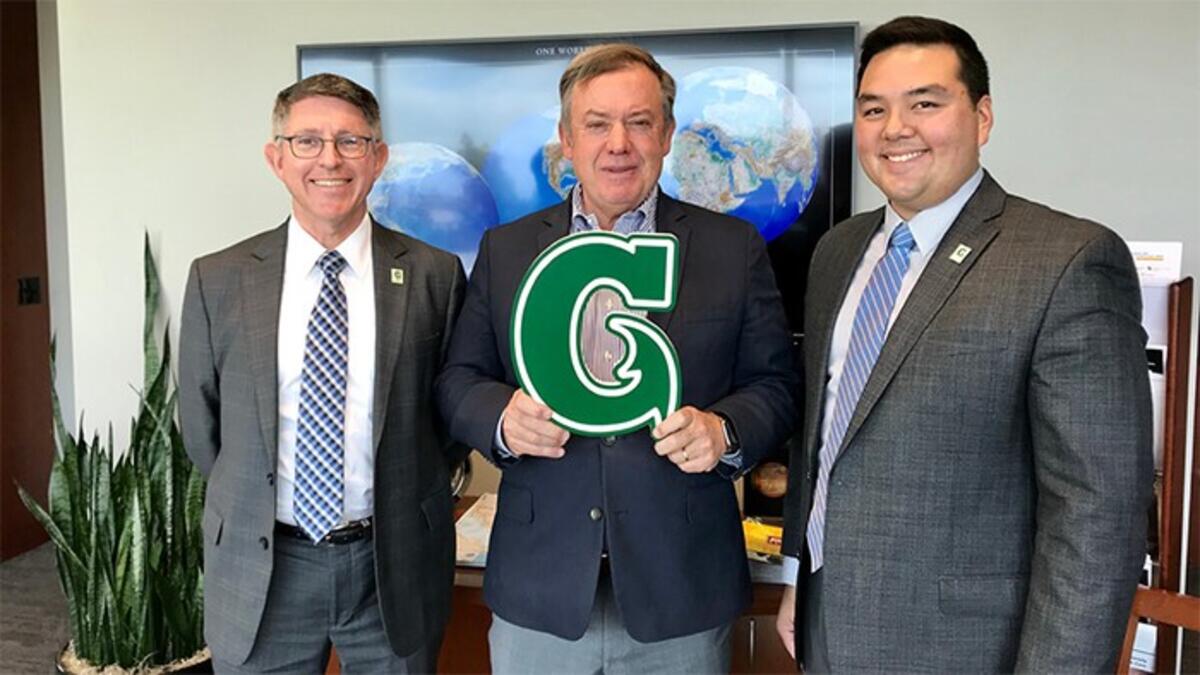 University of Guam President Thomas Krise, Michael Crow, Austin Shelton
